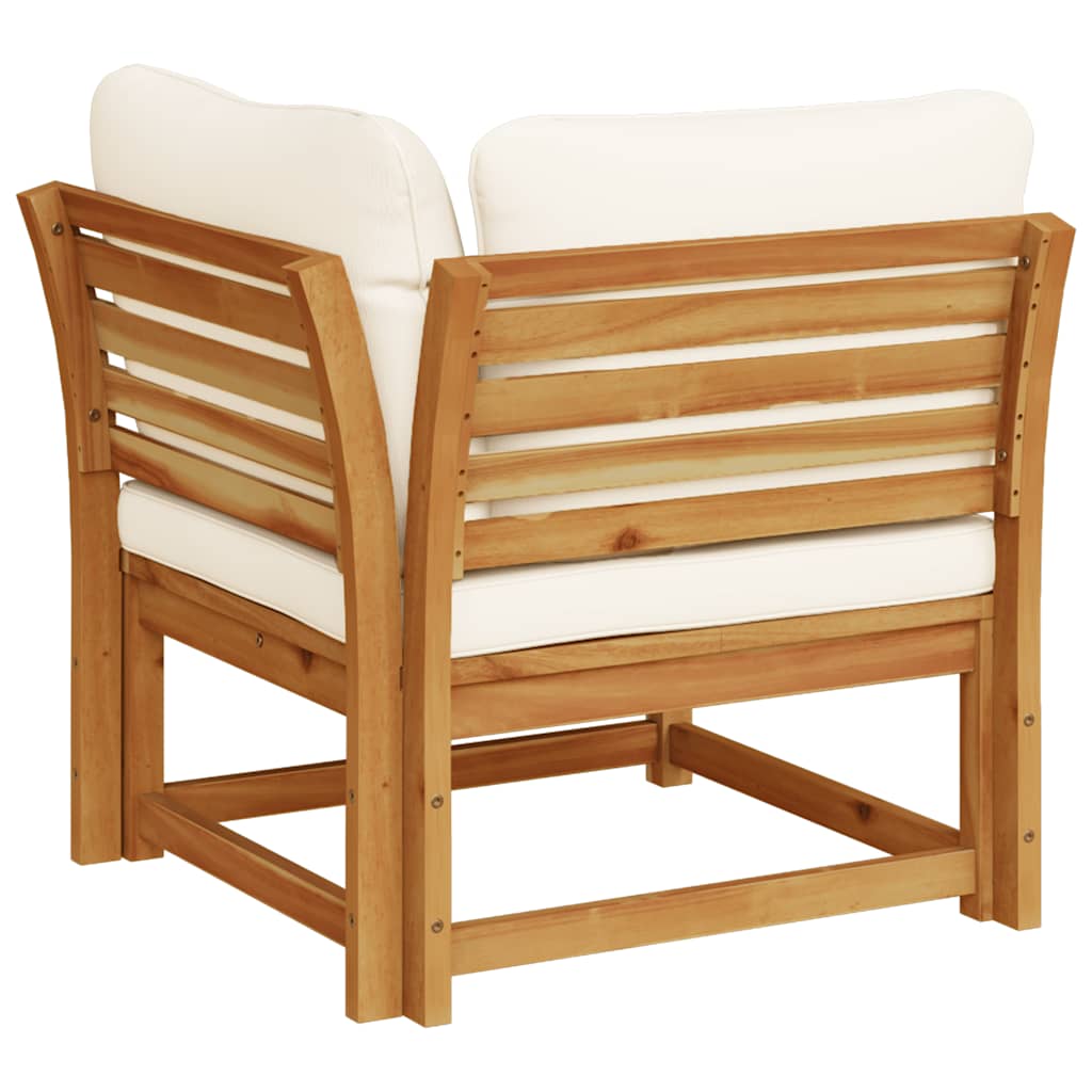 Garten-Ecksofa mit Kissen 73x73x65 cm Massivholz Akazie